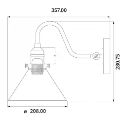 Applique murale Provence 1 lumière - Laiton vieilli
