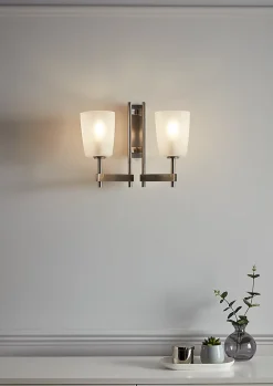 Applique murale Quadryx E14 IP20 argent