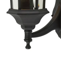 Applique murale Richelieu E27 60W IP44 GoodHome noir