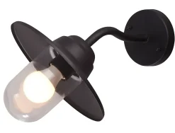 Applique murale Rimouski E27 60W IP44 GoodHome noir