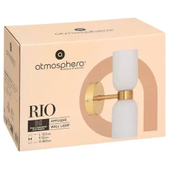 Applique murale Rio blanc 15,3x10cm - Atmosphera