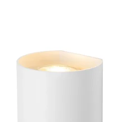 Applique murale ronde design blanche - Sabbir