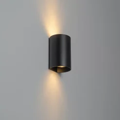 Applique murale ronde design noire - Sabbir