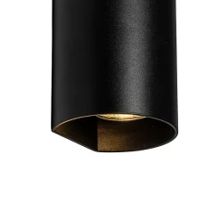 Applique murale ronde design noire - Sabbir