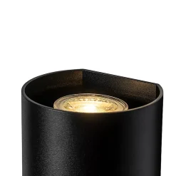 Applique murale ronde design noire - Sabbir