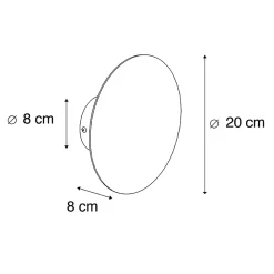 Applique murale ronde dorée intelligente avec 2 Wifi G9 - Pulley