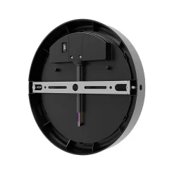 Applique murale ronde LED 18W Noir 3en1 IP65 détecteur