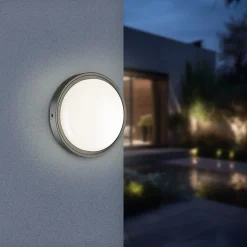 Applique murale ronde LED 18W Noir 3en1 IP65 détecteur