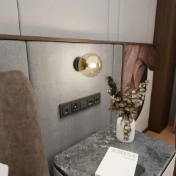 Applique murale ROSSI K1 BL MIODOWY, Emibig Lighting, Fabriqué en EU