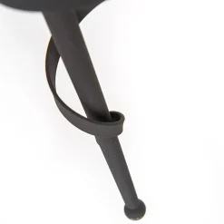 Applique murale rustique brun rouille avec verre crème - Castle