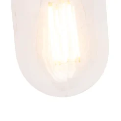 Applique murale rustique intelligente anthracite IP44 avec WiFi E27 - Kansas