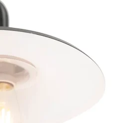 Applique murale rustique intelligente anthracite IP44 avec WiFi E27 - Kansas