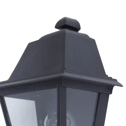 Applique murale Sagwon E27 60W IP44 GoodHome noir