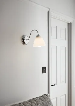 Applique murale Saucats E27 IP20 argent