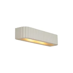 Applique murale scandinave beige rectangulaire 2 lumières - Plaster