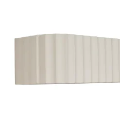 Applique murale scandinave beige rectangulaire 2 lumières - Plaster