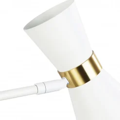 Applique Murale SENDA E27 avec Bras Articulé et Rotation Métal Blanc Idéal pour Salle à Manger Cuisine ou Chambre.