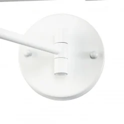 Applique Murale SENDA E27 avec Bras Articulé et Rotation Métal Blanc Idéal pour Salle à Manger Cuisine ou Chambre.