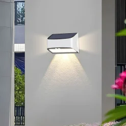 Applique murale solaire LED 6W IP54 blanc