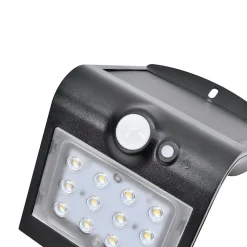 Applique Murale Solaire LED 1.5W IP65 220lm avec Détecteur de Mouvement - Blanc Neutre 4000K - 5500K - SILAMP