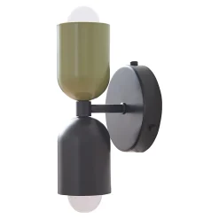 Applique murale Trorlos métal 22 x 12 x 12 cm vert / noir lux.pro