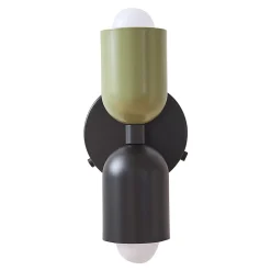 Applique murale Trorlos métal 22 x 12 x 12 cm vert / noir lux.pro