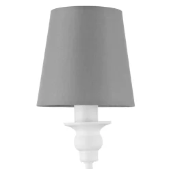 Applique murale Tulou E14 IP20 gris et blanc