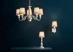 Applique murale Tulou E14 IP20 gris et blanc