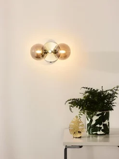 Applique murale TYCHO en acier avec 2xG9 - Or Mat / Laiton - Lucide