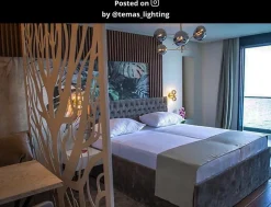 Applique murale TYCHO en acier avec 2xG9 - Or Mat / Laiton - Lucide