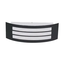 Applique murale Valcourt E27 40W IP44 GoodHome gris anthracite