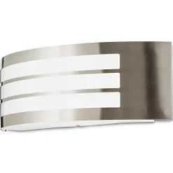 Applique murale Valcourt E27 40W IP44 GoodHome gris chrome