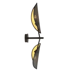 Applique murale VENE K2 BLACK/GOLD, Emibig Lighting, Fabriqué en EU
