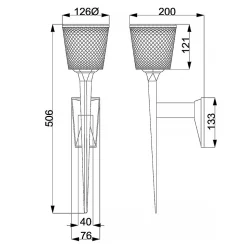 Applique murale Verity 1 lumière