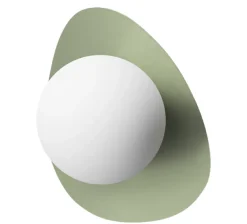 Applique murale verre et métal vert G9 H.23,5cm Eglo, Castrovido