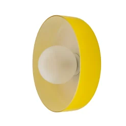 Applique murale verre et métal jaune, rouge G9 5 W Ø25 cm Jumell Yori