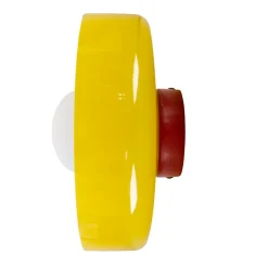 Applique murale verre et métal jaune, rouge G9 5 W Ø25 cm Jumell Yori