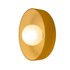 Applique murale verre et métal jaune, rouge G9 5 W Ø25 cm Jumell Yori