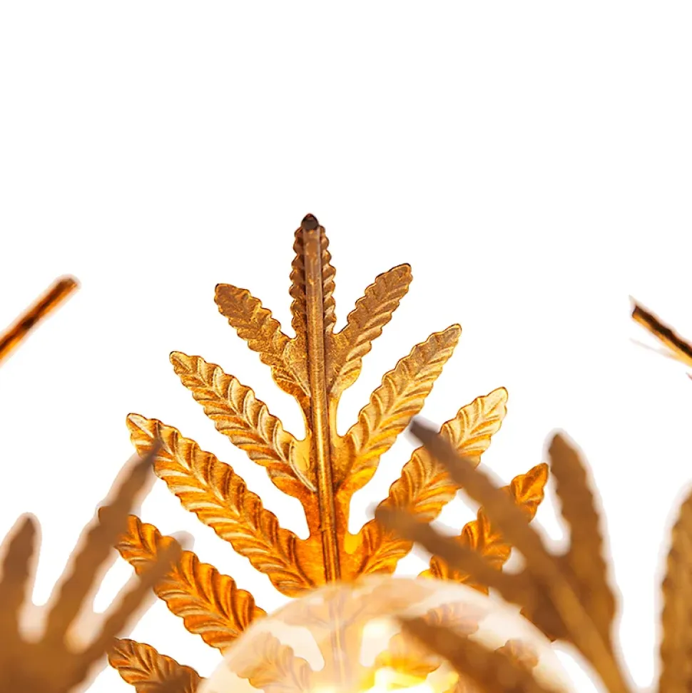 Applique murale vintage dorée 25 cm - Botanica