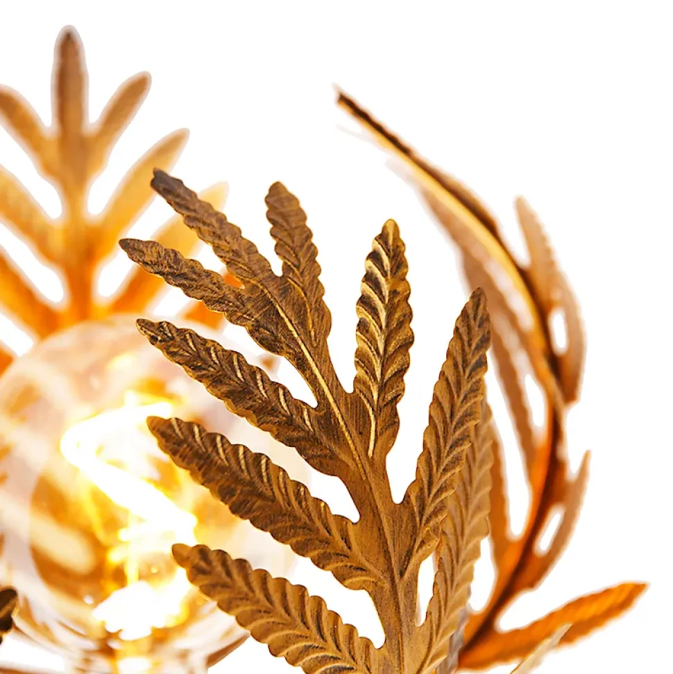 Applique murale vintage dorée 25 cm - Botanica