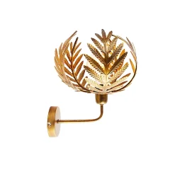 Applique murale vintage dorée 25 cm - Botanica