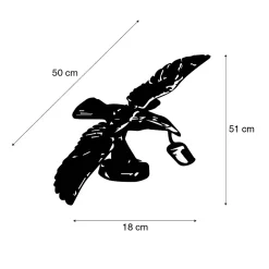 Applique murale vintage en laiton - Animal Fugl