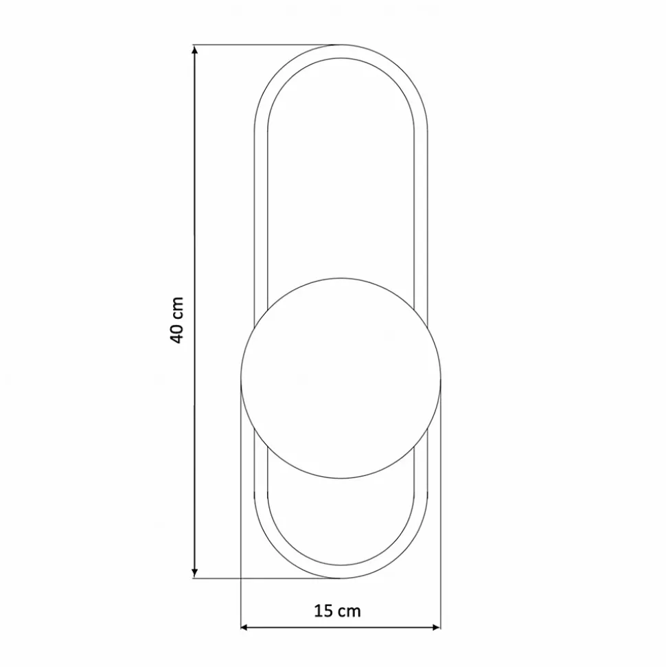 Applique murale vintage noire et verre blanc - Belisto