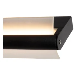Applique murale WANDA en acrylique avec LED intégré - Noir - Lucide