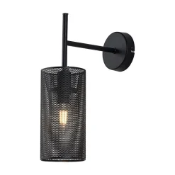 Applique murale 1xE14 23W IP20 - Métal noir