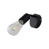 Applique murale 1xE27 23W IP20 - Métal noir