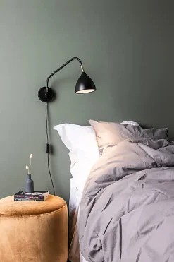 Applique murale 1xGU10, 6W max noire avec interrupteur - Markslöjd - Valencia