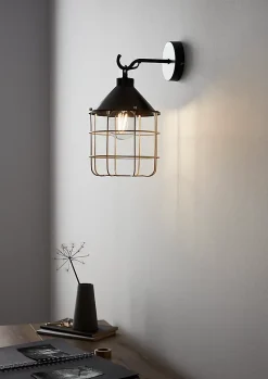 Applique murale Yondair E27 IP20 noir