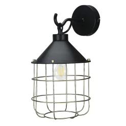 Applique murale Yondair E27 IP20 noir