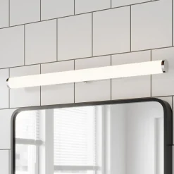 Applique murale Yucata LED intégrée 600lm 6.5W IP44 Ø4,1cm blanc neutre GoodHome argent